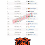 Chicago Bears 2024 Nfl Football Schedule 4X6 Beer Fridge Magnet | Ebay With Regard To Bears Schedule 2024 Printable