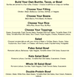 Chipotle Menu   10 Free Pdf Printables | Printablee In Printable Chipotle Menu With Prices