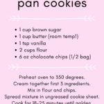 Chocolate Chip Pan Cookies — Find Your Gold Home Organizing With Regard To Chocolate Chip Cookie Recipe Printable