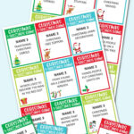 Christmas 5 Seconds Game For Name 5 Things Game Printable