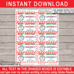 Christmas Gift Labels Template (Santa'S Workshop)   Red & Green In ChristmasFrom Tags Printable