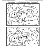 Christmas Spot The Difference Worksheet   Free Printable, Digital Intended For Printable Christmas Activity Sheets