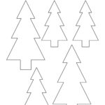 Christmas Tree Outline   Childhood Magic In Xmas Tree Templates Printable