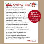 Christmas Trivia Games, Fun Christmas Printable Game, Office Party Intended For Christmas Trivia Game Printable