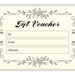 Christmas Voucher Templates   10 Free Pdf Printables | Printablee With Printable Gift Card Template