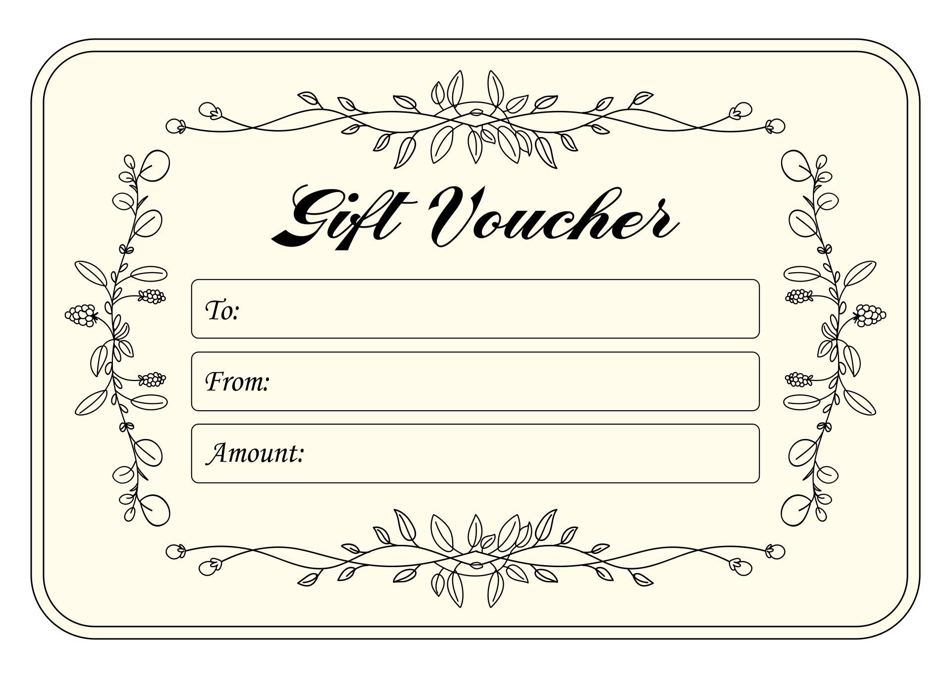 Christmas Voucher Templates - 10 Free Pdf Printables | Printablee with Printable Gift Card Template