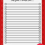 Christmas Wish List Free Printable For Santa Claus Wish List Printable