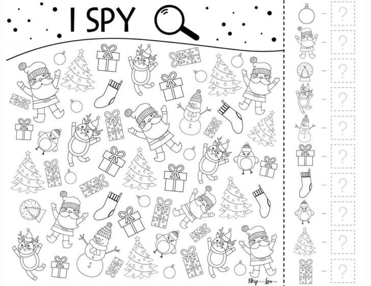 Printable Christmas Activity Sheets