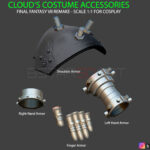 Cloud Armor Accessories   Final Fantasy Vii Remake 3D Print Model With Regard To 3D Printable Final Fantasy Costumes