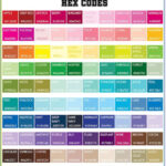 Color Chart & Hex Codes, Printable, Designer Quick Reference Throughout Printable Hex Code Chart