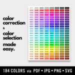 Color Correction Hex Code Color Chart Printable Designer Quick Throughout Printable Hex Code Chart