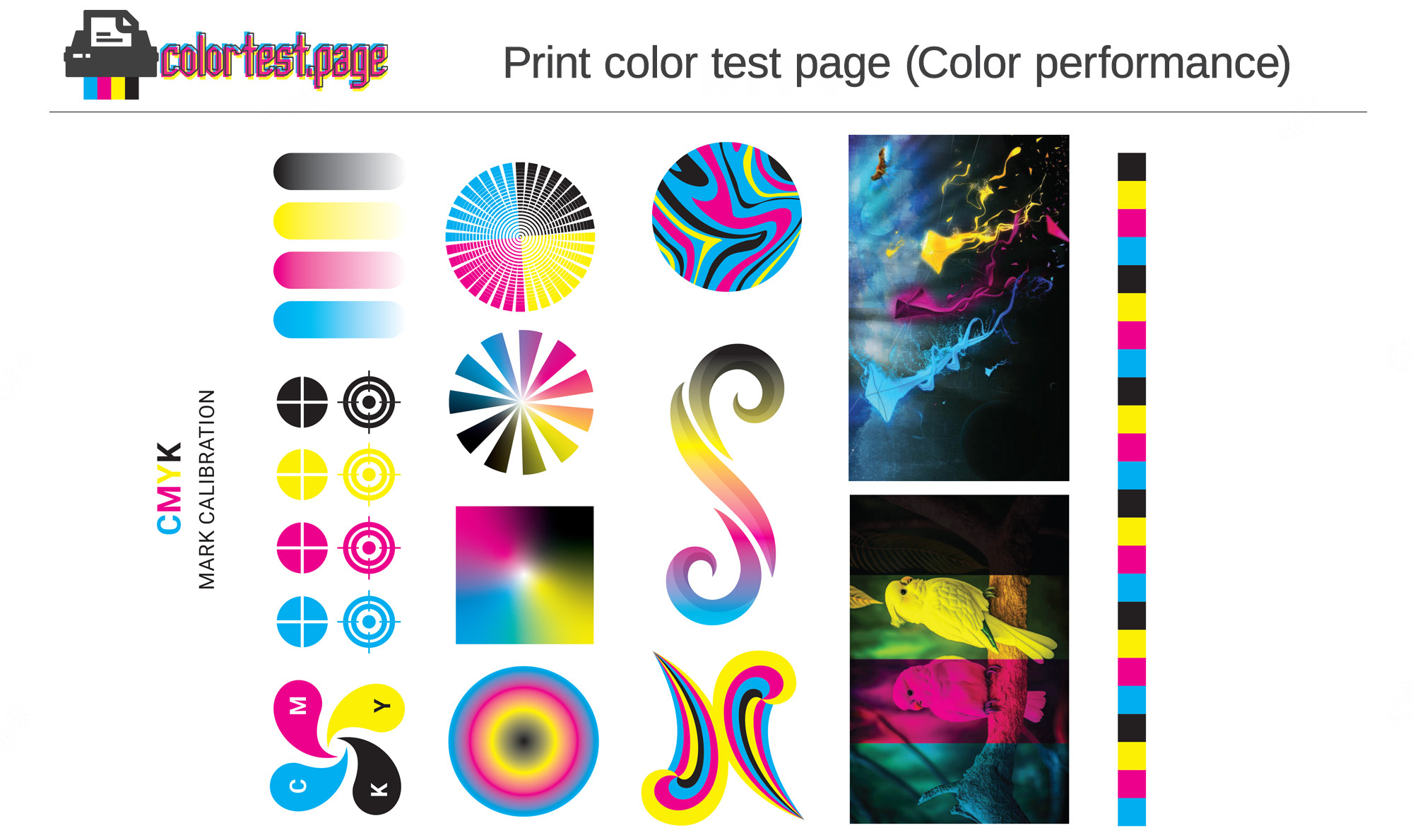 Color Image Test Print | Color Test Page with regard to Printable Imagescolor