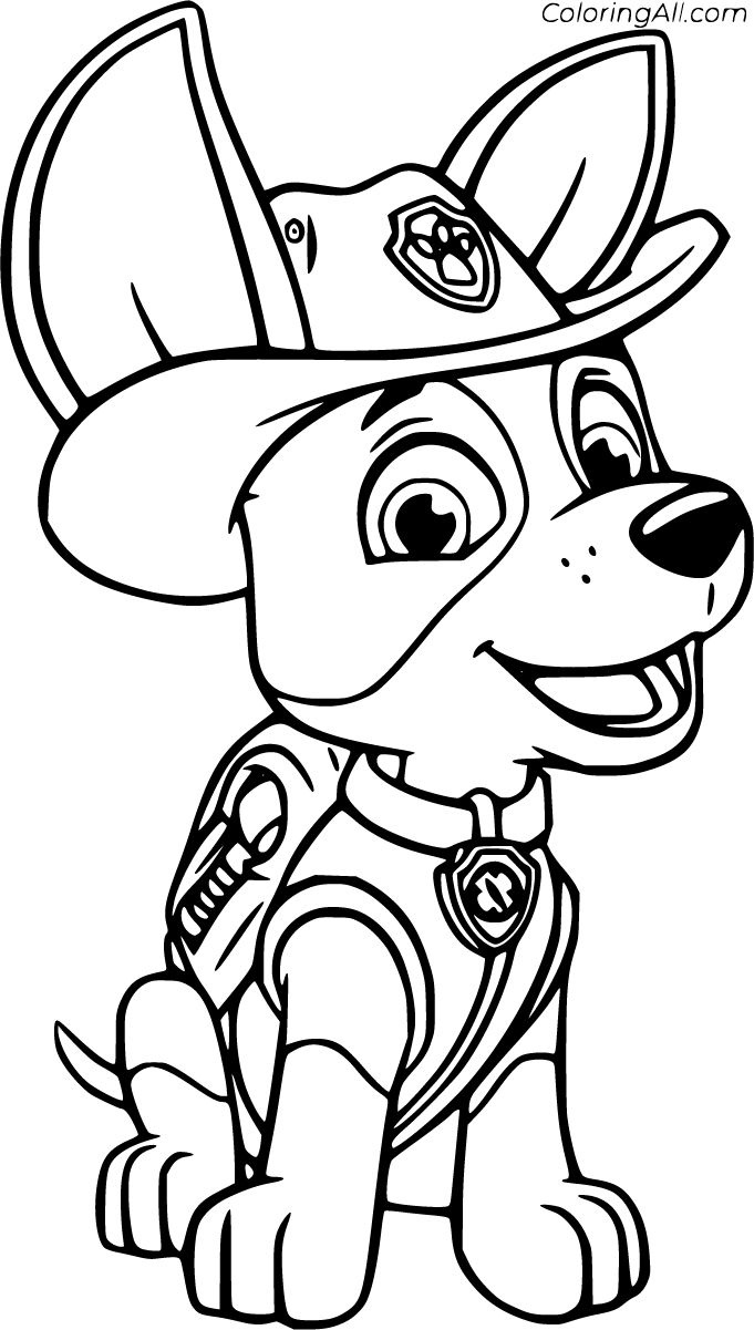 Coloring Book Page with Paw Patrol Printable Coloring Book