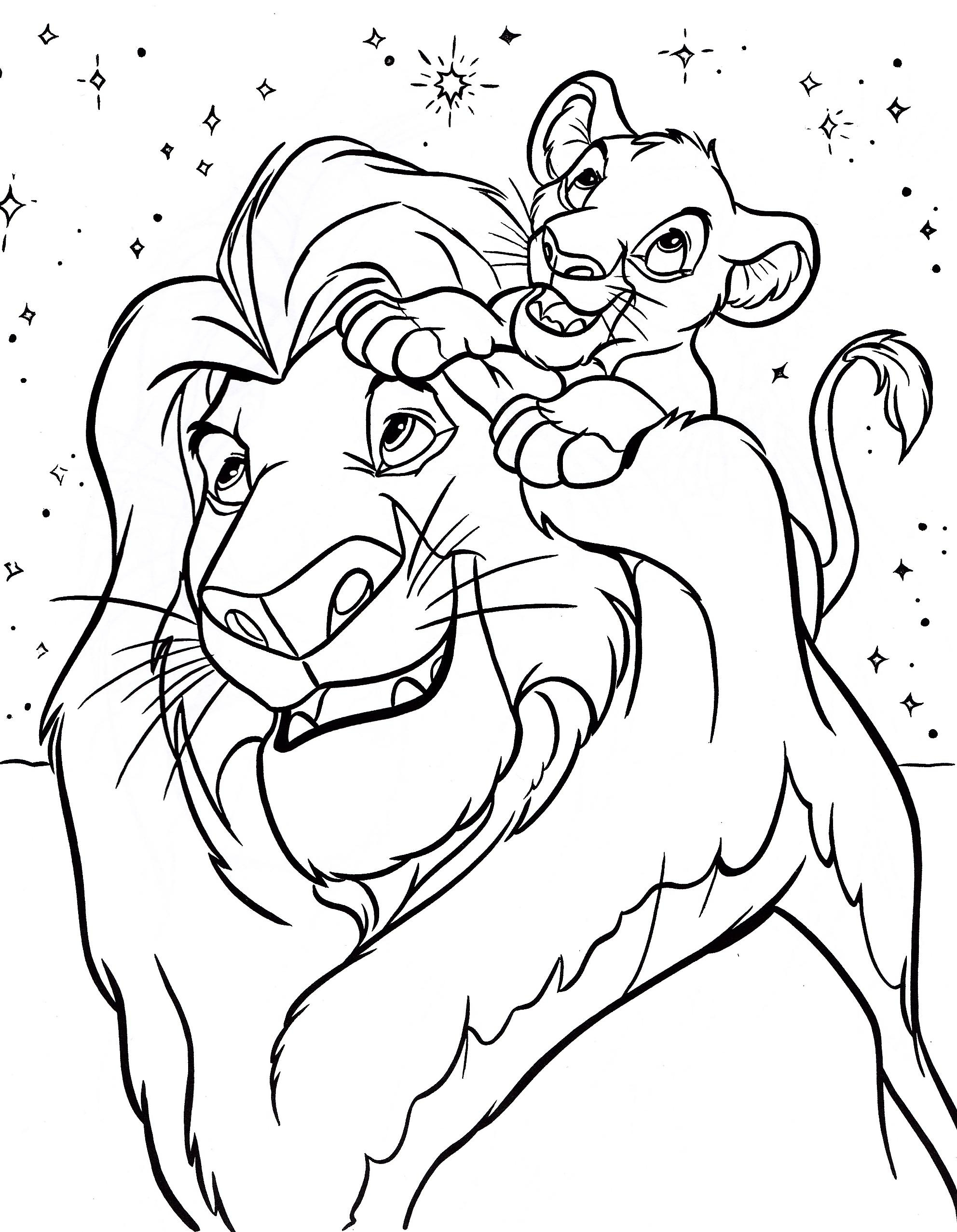 Coloring Pages | Disney Coloring Pages Lion King inside Printable Disney Coloring Pictures