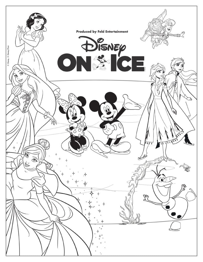 Coloring Pages | Fun | The Official Site Of Disney On Ice for Disney Color Sheets Printable