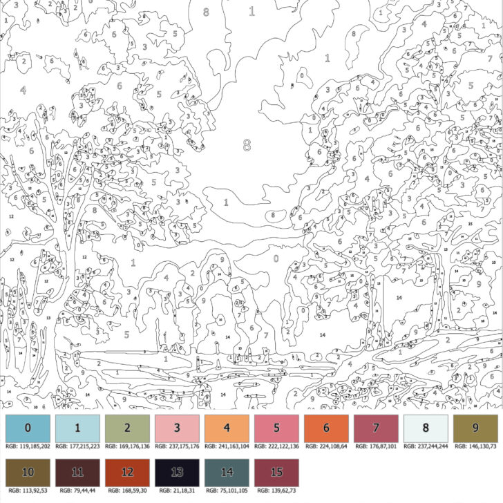 Adult Color By Number Printable