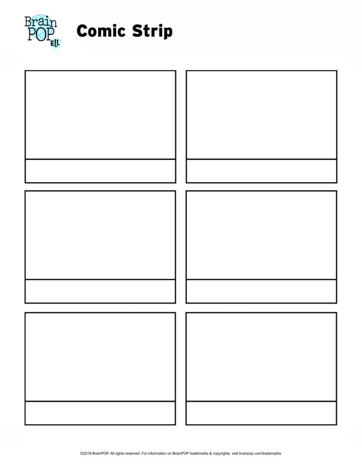 Blank Cartoon Strip Printable