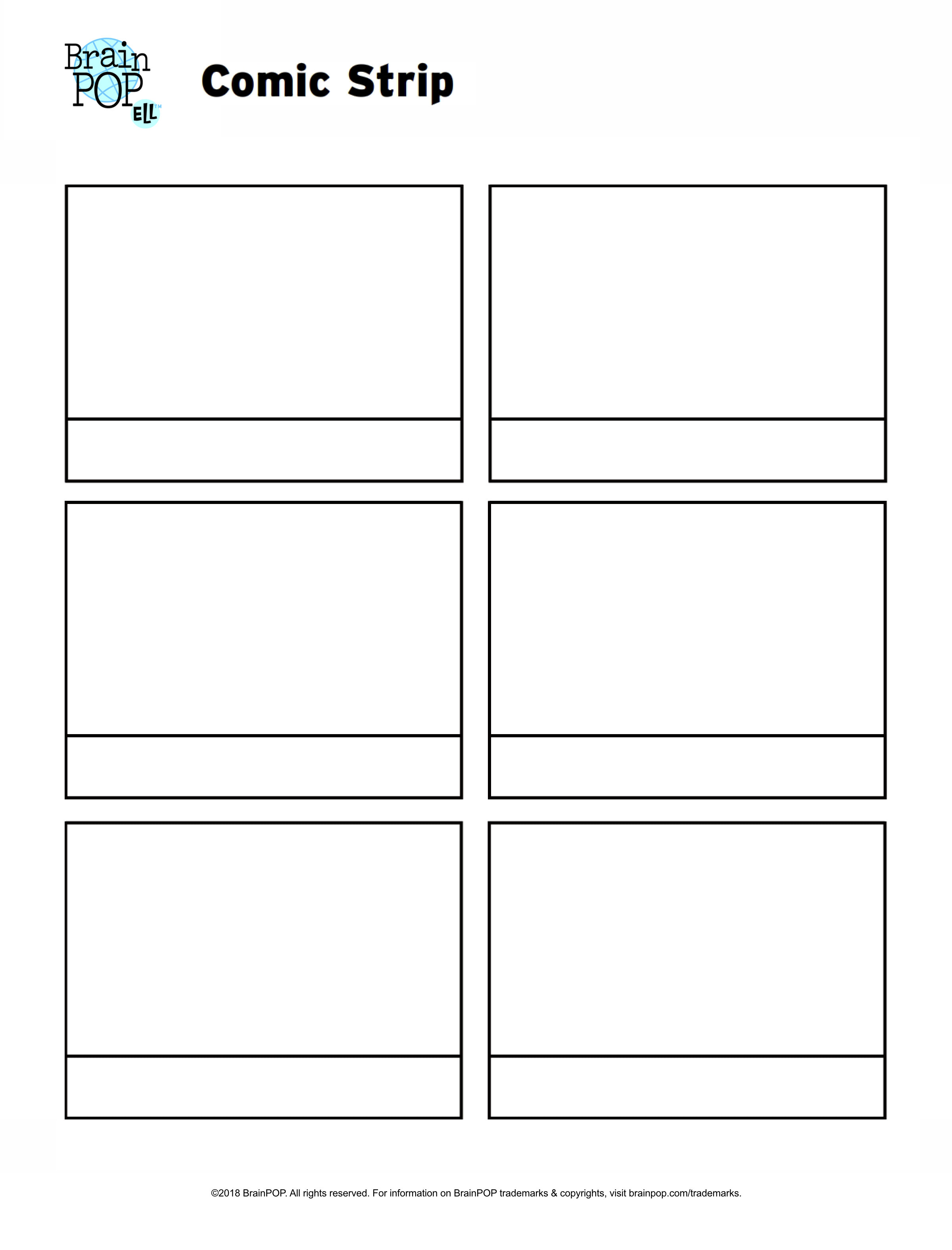 Comic Strip Activity | Brainpop Educators inside Blank Cartoon Strip Printable