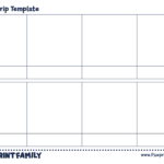 Comic Strip Template   Pawprint Family Pertaining To Blank Cartoon Strip Printable