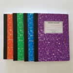 Composition Notebook Wide Ruled Purple Green Orange Blue May Vary Throughout Free Printable Lined 9.75X7.5 Paper