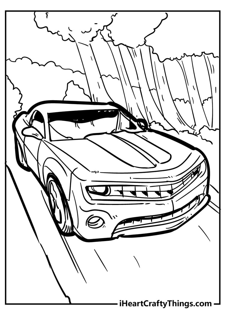 Cool Car Coloring Pages (100% Free Printables) intended for Printable Colouring Pages Cars