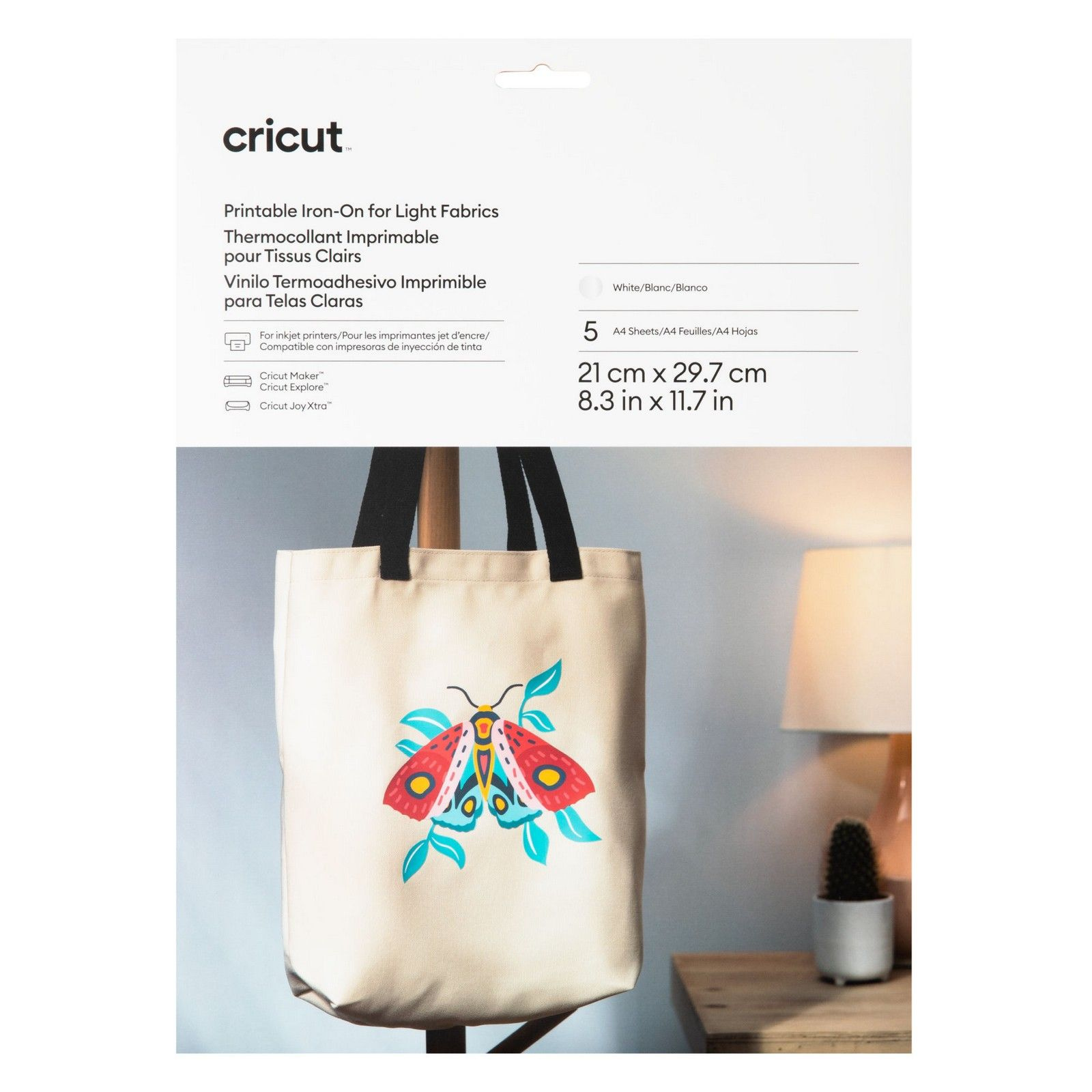 Cricut • Printable Iron-On For Light Fabrics A4 5Pcs with regard to Cricut Printable Iron On