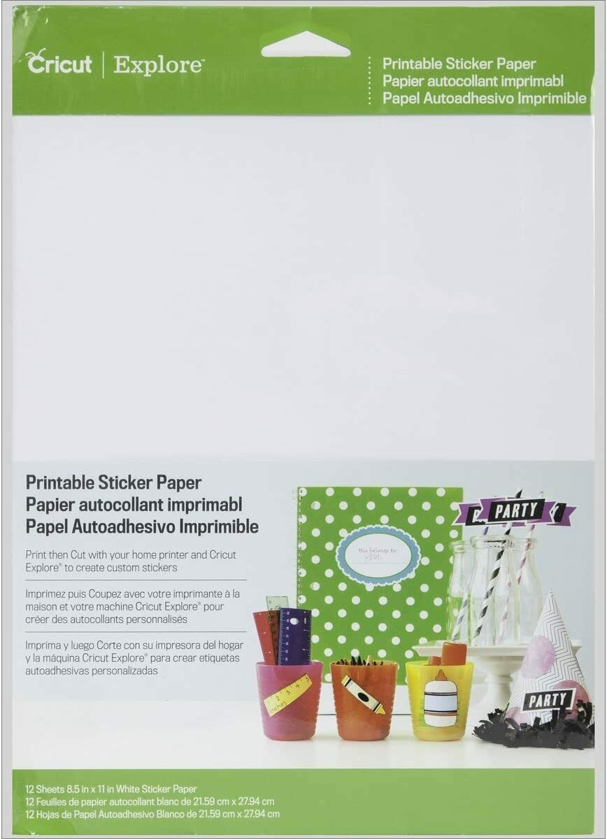 Cricut Printable Sticker Paper regarding Cricut Printable Sticker Paper