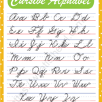 Cursive Alphabet Intended For Alphabet In Cursive Printable