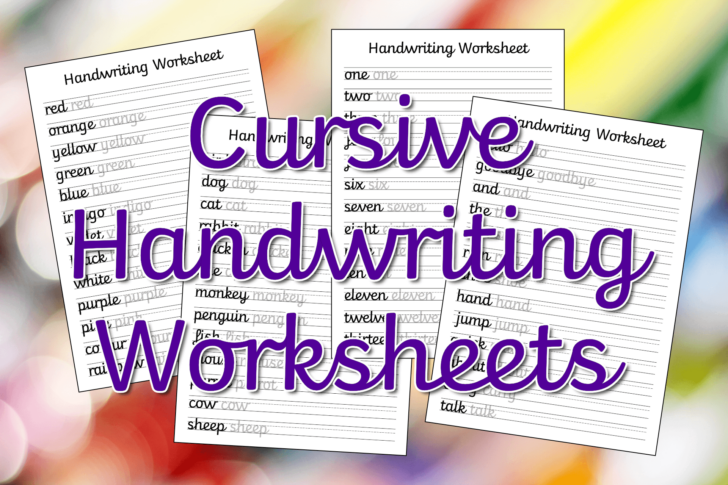 Cursive Handwriting Worksheets Free Printable