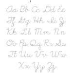 Cursive Writing Practice Sheets (Pdf)   Readingvine Throughout Alphabet In Cursive Printable