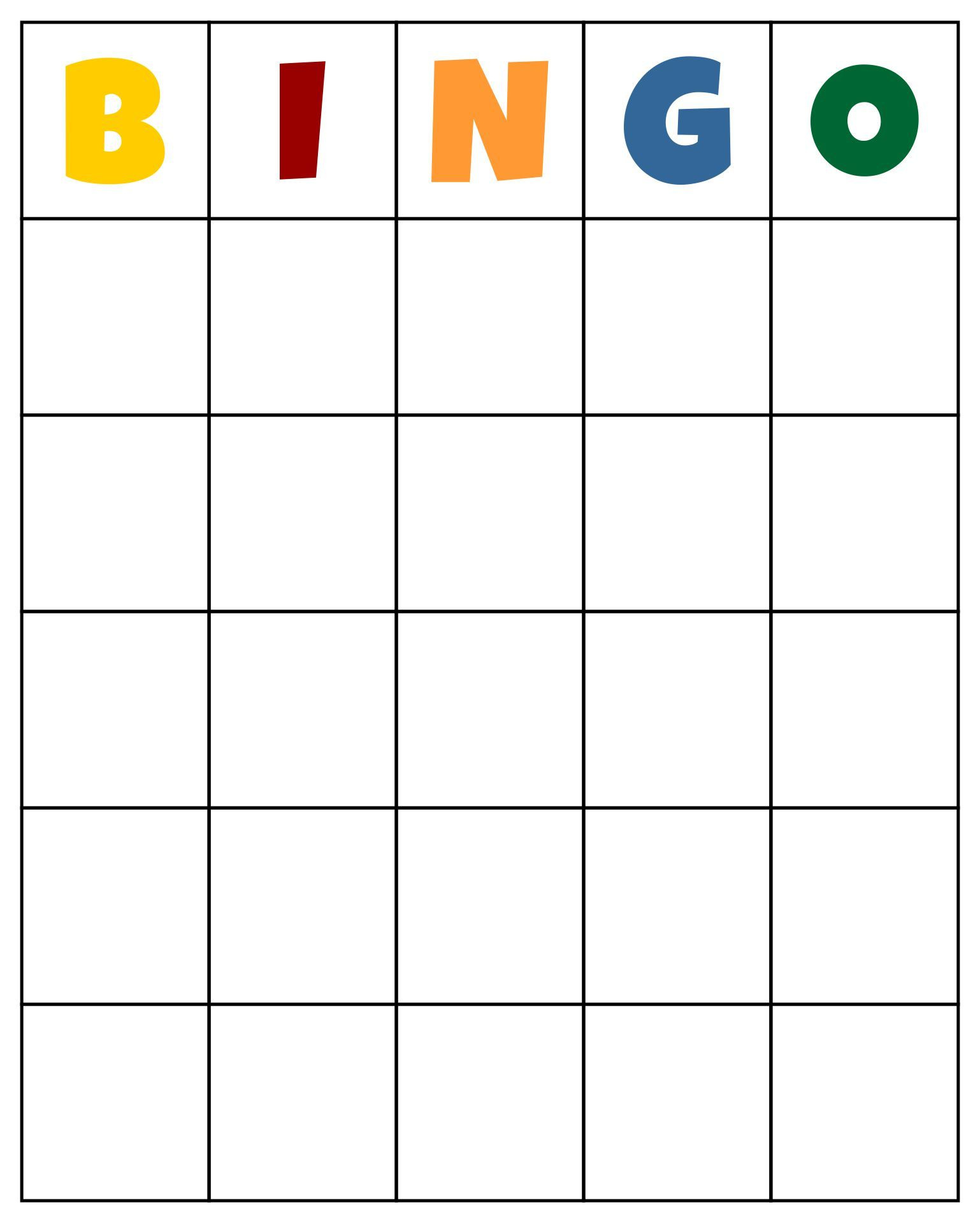 Custom Bingo Card Template - 10 Free Pdf Printables | Printablee in Free Bingo Board Printable