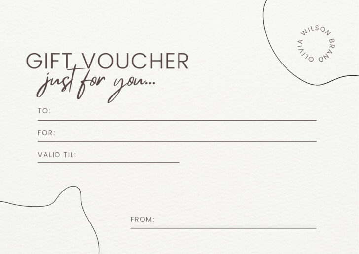 Printable Gift Certificate Template