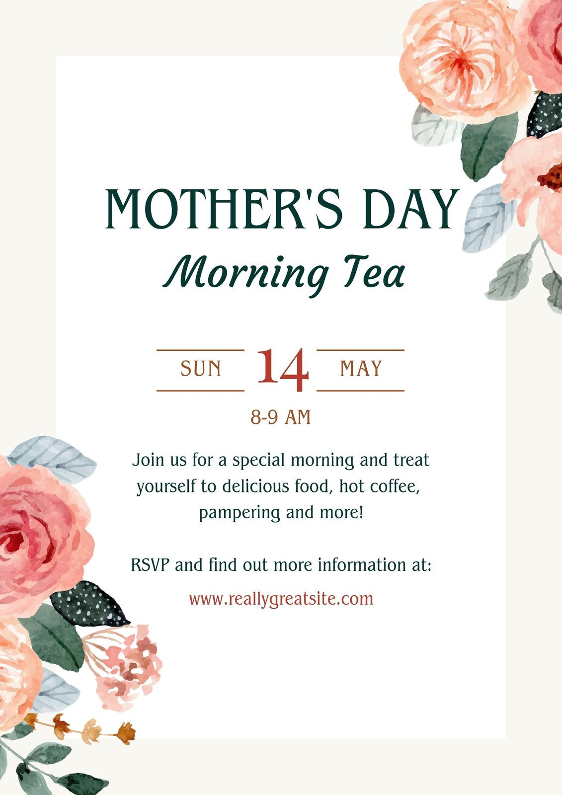 Customize 1,708+ Mother&amp;#039;S Day Flyers Templates Online - Canva with Mother&amp;amp;#039;s Day Flyer Design Printable