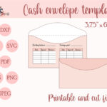 Cute Cash Envelope Template Svg, Budget Envelopes Pattern Svg With Regard To Printable Budget Envelope Template Shabby Chic