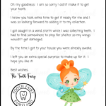 Cute Free Printable Tooth Fairy Letters & Notes   Cassie Smallwood Intended For Free Printable Tooth Fairy Letter