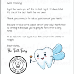 Cute Free Printable Tooth Fairy Letters & Notes   Cassie Smallwood Intended For Tooth Fairy Notes Printable