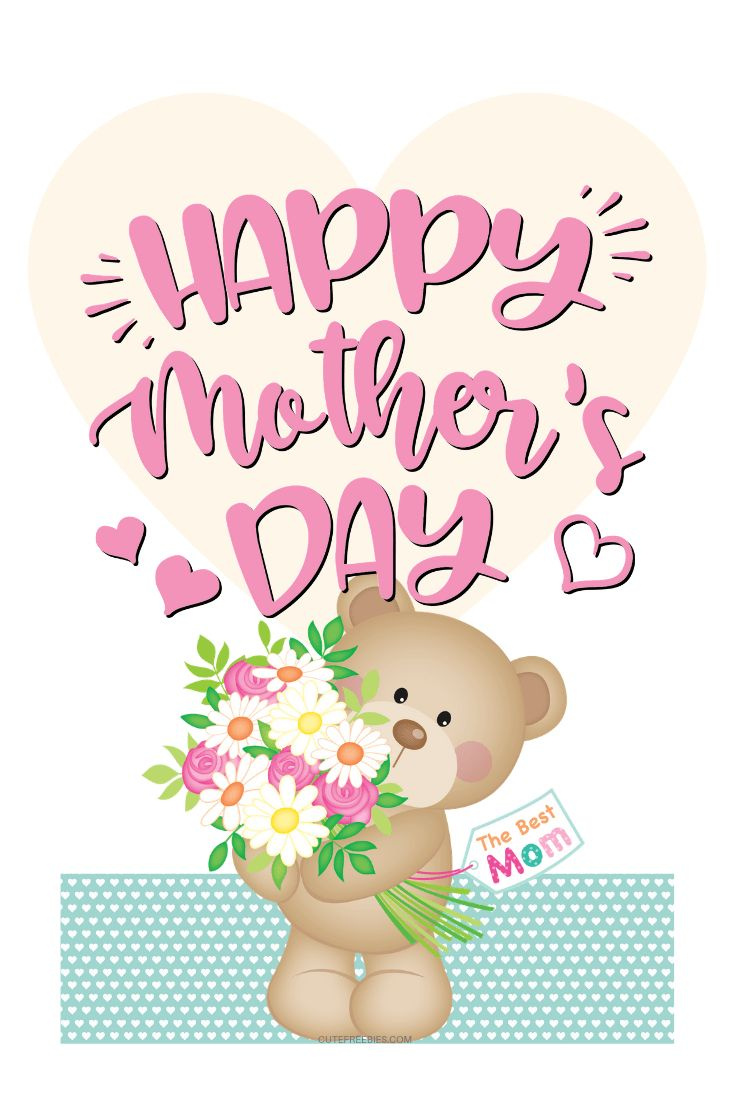 Cute Printable Mothers&amp;#039; Day Cards! - Cute Freebies For You for Happy Mothers Day Printable Card