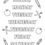 Days Of The Week Worksheets & Printables   50 Free Pages | Printabulls Regarding Days Of The Week Printable