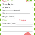 Dear Santa Letter Printables   Free | Printabulls In Santa Letter Template Printable