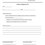 Dental Clearance   Fill Online, Printable, Fillable, Blank | Pdffiller Regarding Free Printable Dental Clearance Form