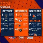 Denver Broncos 2024 Schedule: Home Opener Vs. Russell Wilson Throughout Denver Broncos 2024 2025 Schedule Printable