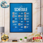 Detroit Lions Nfl 2024 Season Schedule Home Decor Poster Canvas Intended For Detroit Lions Schedule 2024 Printable