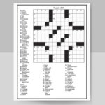 Digital Download 100 Printable, Crossword Puzzles For Adults, Fun Inside Printable Crosswords For Adults