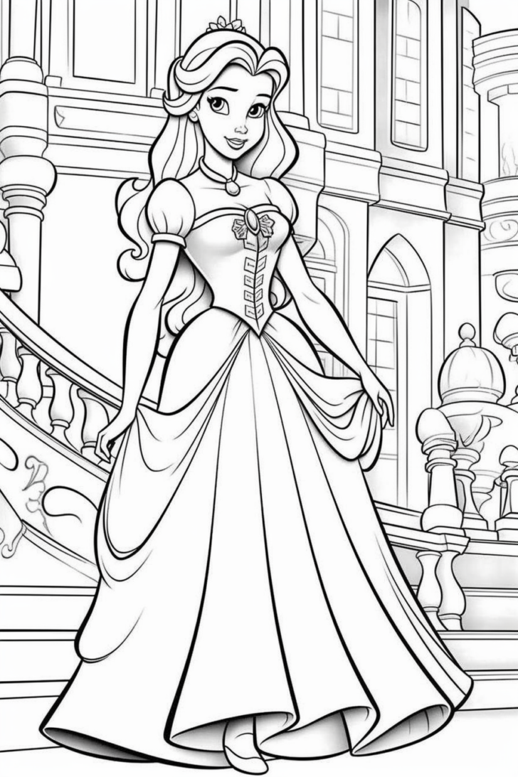 Disney Princess Colouring Pages Printable