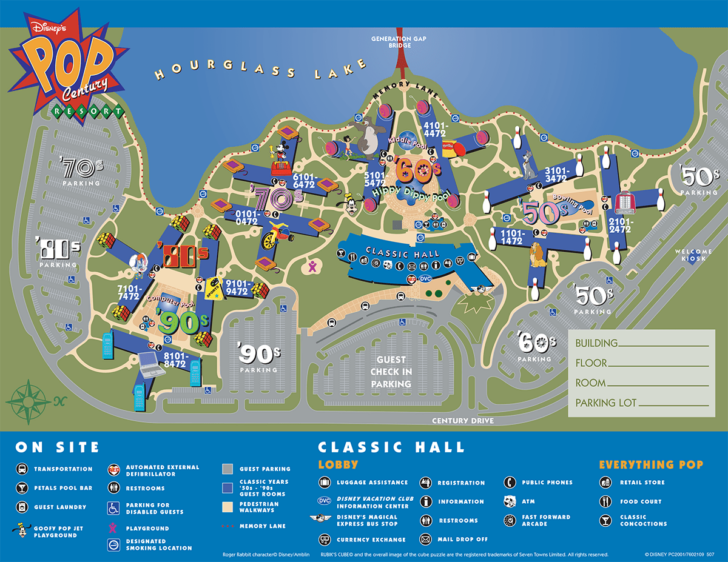 Printable Map of Disney World Parks