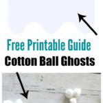 Diy Cotton Ball Ghosts + Free Ghost Template Download!  Momdot For Printable Ghost Ball Template