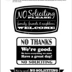 Diy Printable No Soliciting Signs   Throughout No Soliciting Sign Printable