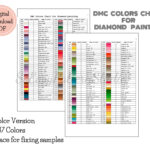 Dmc Diamond Painting Color List   Etsy In Printable Dac Dmc List