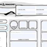 Dnd Character Sheet ≡ Fill Out Printable Pdf Forms Online Inside Dungeons And Dragons Character Sheet Printable