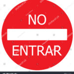 Do Not Enter Sign Spanish Vector Stock Vector (Royalty Free For Spanish Do Not Use Sign Printable